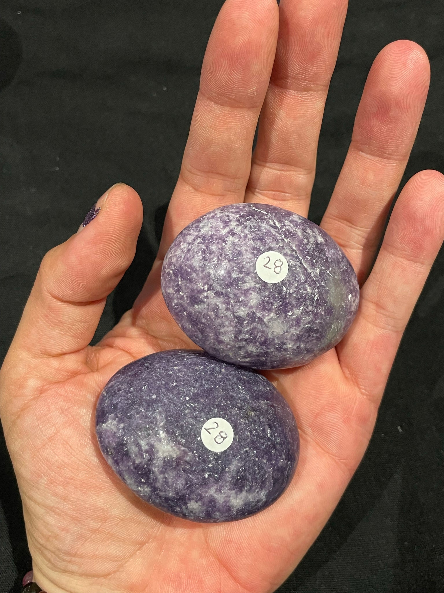 Lepidolite Galei Large Palmstone