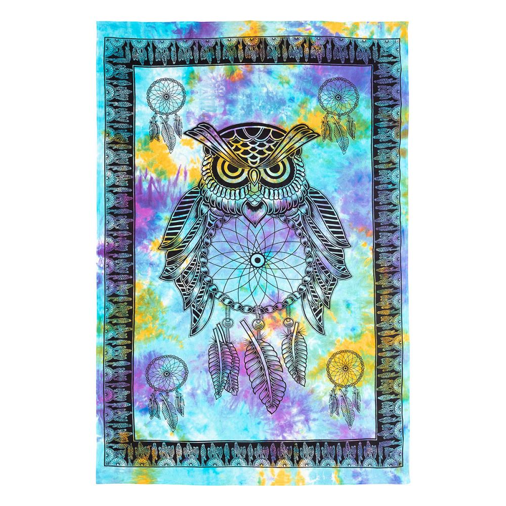 Owl Dream Catcher Tapestry