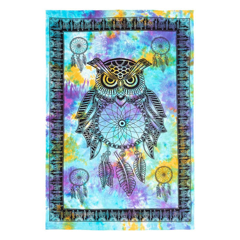 Owl Dream Catcher Tapestry