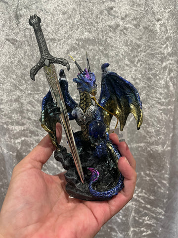 Dragon and sword statue