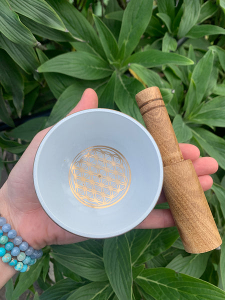 Mini Singing Bowl - White