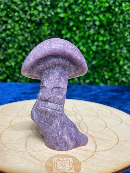 Crystal Mushroom Carvings