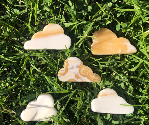 Orange calcite clouds