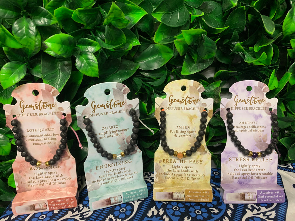 Gemstone online diffuser bracelets