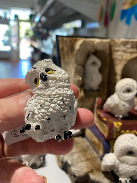 White owl figurine