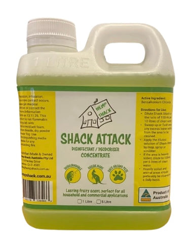 Shack Attack Disinfectant/Deodoriser Concentrate