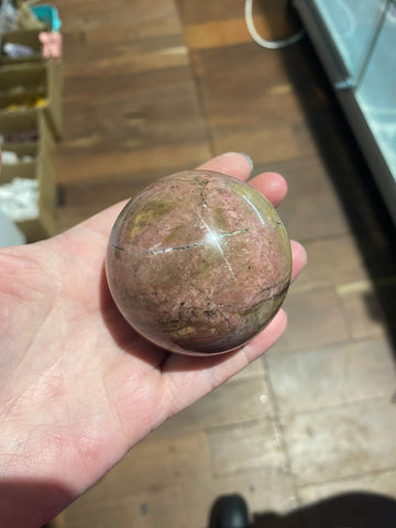 Rhodonite Sphere