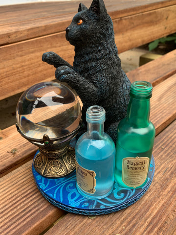 Witches Cat Figurine