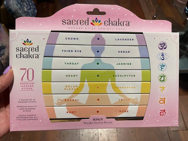 Sacred Chakra Premium Incense Sticks Gift Pack