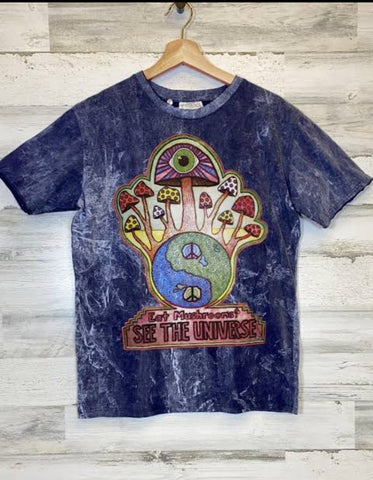 Eat Mushrooms Cotton Shirt
